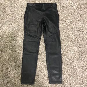 Free people faux leather leggings/pants